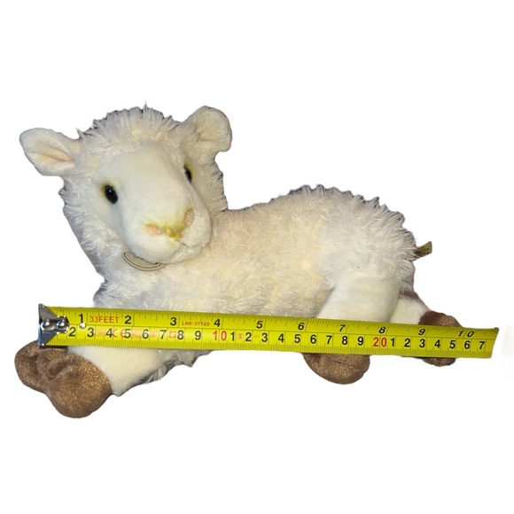 Miyoni Aurora Mom Baby Lamb Sheep Laying Down Realistic Stuffed Plush Lot 2 - Picture 13 of 14